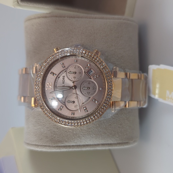 Michael Kors Watch NWT Rose Gold MK5896 - Picture 1 of 6